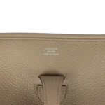 Hermes Evelyne III PM Beige Marfa Clemence Palladium Hardware - Image 7