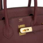 Hermes Birkin 30 Rouge Sellier Togo Gold Hardware - Image 7