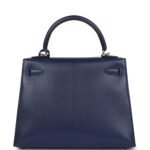 Hermes Kelly Sellier 25 Bleu Saphir Chevre Chamkila Palladium Hardware - Image 4