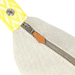 Hermes Bride A Brac Case PM Jaune Citron Plume Canvas Palladium Hardware - Image 8