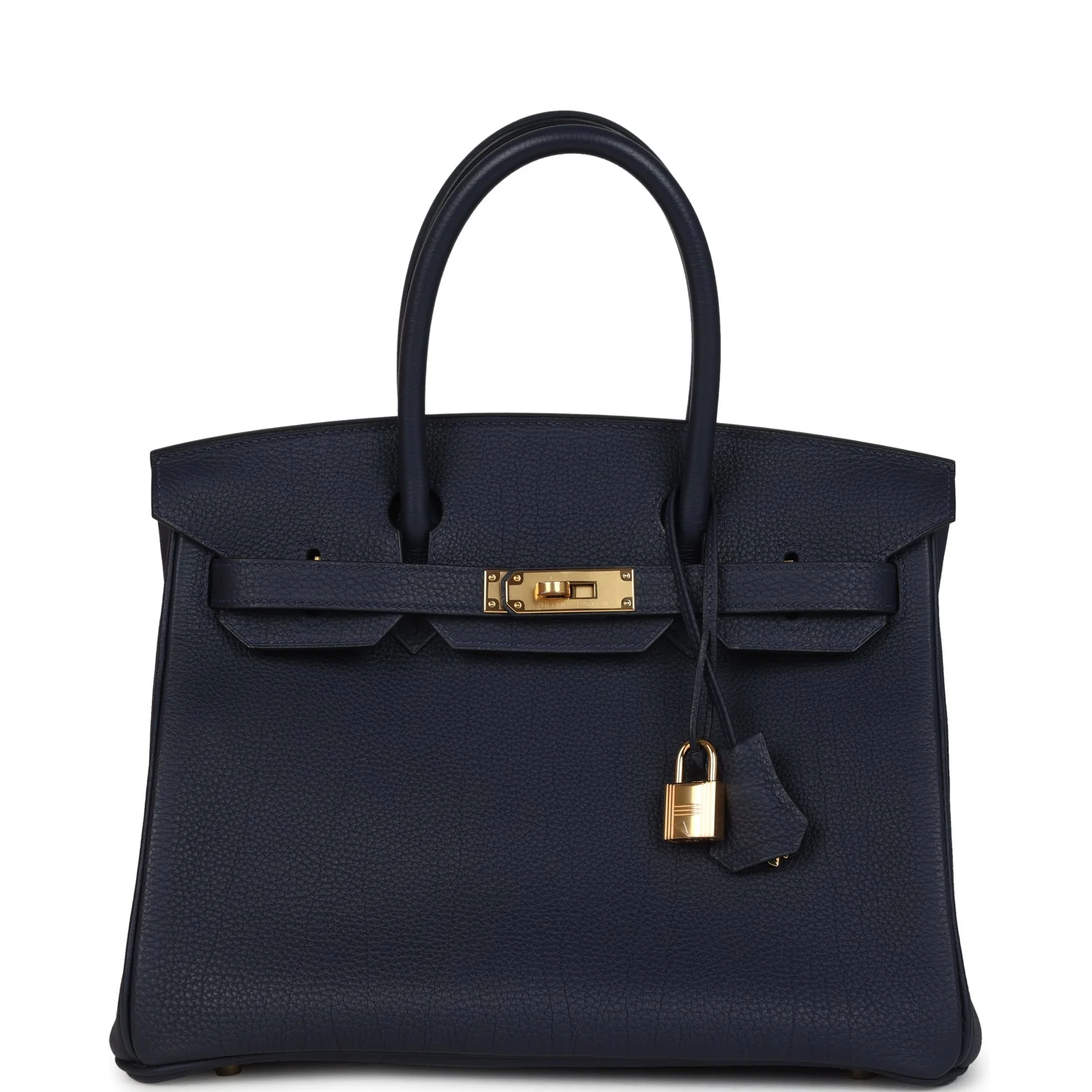 D489A6AC-19B6-D540-2CFC-F73EFD8275FF.webp Hermes Birkin 30 Bleu Nuit Togo Gold Hardware - Image 1