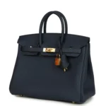 Hermes Birkin 25 Bleu Abysse Togo Gold Hardware - Image 5