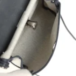 Hermes Herbag Zip 20 Mini Ecru and Ardoise Toile H Canvas and Ardoise Vache Hunter Palladium Hardware - Image 11