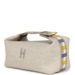 Hermes Bride-A-Brac Au Carre Case PM Seigle Wool Palladium Hardware - Image 5