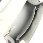 Hermes Special Order (HSS) Kelly Sellier 25 Gris Perle and Graphite Ostrich Permabrass Hardware - Image 8
