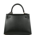 Hermes Kelly Sellier 25 Vert Fonce Box Gold Hardware - Image 4