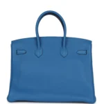 Hermes Birkin 35 Mykonos Clemence Palladium Hardware - Image 4