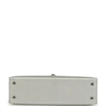 Hermes Kelly Sellier 20 Argent Chevre Chamkilight Palladium Hardware - Image 6