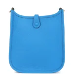 Hermes Evelyne TPM New Bleu Hydra Clemence Gold Hardware - Image 4