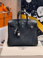 Herm&egrave;s Brikin 25-35 black silver buckle custom - Image 8