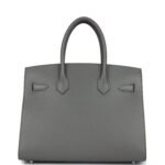 Hermes Birkin Sellier 30 Gris Meyer Madame Palladium Hardware - Image 4