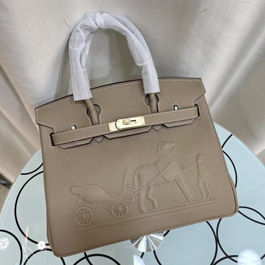D9316724-3F20-0130-8F77-A5A70FE989D0.jpg Hermes Birkin 25-30 TOGO customization - Image 1