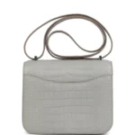 Hermes Constance 18 Gris Perle Matte Alligator Palladium Hardware - Image 4