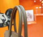Herm&egrave;s Birkin platinum bag, ivory color, Togo style, fully hand-sewn, gold buckle, 29-42cm long customization - Image 9