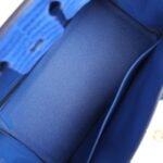 Hermes Birkin 25 Bleu Royal Matte Porosus Crocodile Gold Hardware - Image 8