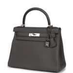 Hermes Kelly Retourne 28 Etain Togo Palladium Hardware - Image 5