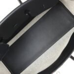 Hermes Shoulder Birkin Light 39 Multicolor Toile and Black Swift Palladium Hardware - Image 8