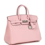Hermes Birkin 25 Rose Sakura Swift Palladium Hardware - Image 2