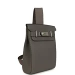 Hermes HAC A Dos PM Backpack Etain Togo Palladium Hardware - Image 2