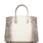 Hermes Birkin 30 Himalaya Niloticus Crocodile Palladium Hardware - Image 4