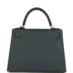 Hermes Kelly Sellier 28 Gris Misty Epsom Palladium Hardware - Image 4