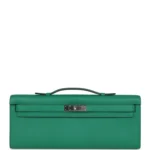 Hermes Kelly Cut Vert Vertigo Swift Palladium Hardware