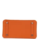 Hermes Birkin 25 Orange Togo Palladium Hardware - Image 6