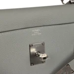 Hermes Kelly 42 Maxi Bleu Glacier Togo Palladium Hardware - Image 8