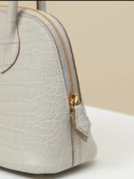 Bolide Mini 18CM Matte crocodile leather White - Image 5