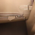 Hermes Birkin 25 Etoupe Swift Palladium Hardware - Image 9