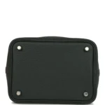 Hermes Picotin Lock 18 Eclat Vert Mangrove Clemence and Gris Pantin Swift Palladium Hardware - Image 6