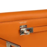 Hermes Kelly Danse Abricot Verso Evercolor Palladium Hardware - Image 7