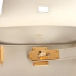 Hermes Mini Jypsiere Beton Evercolor Gold Hardware - Image 8