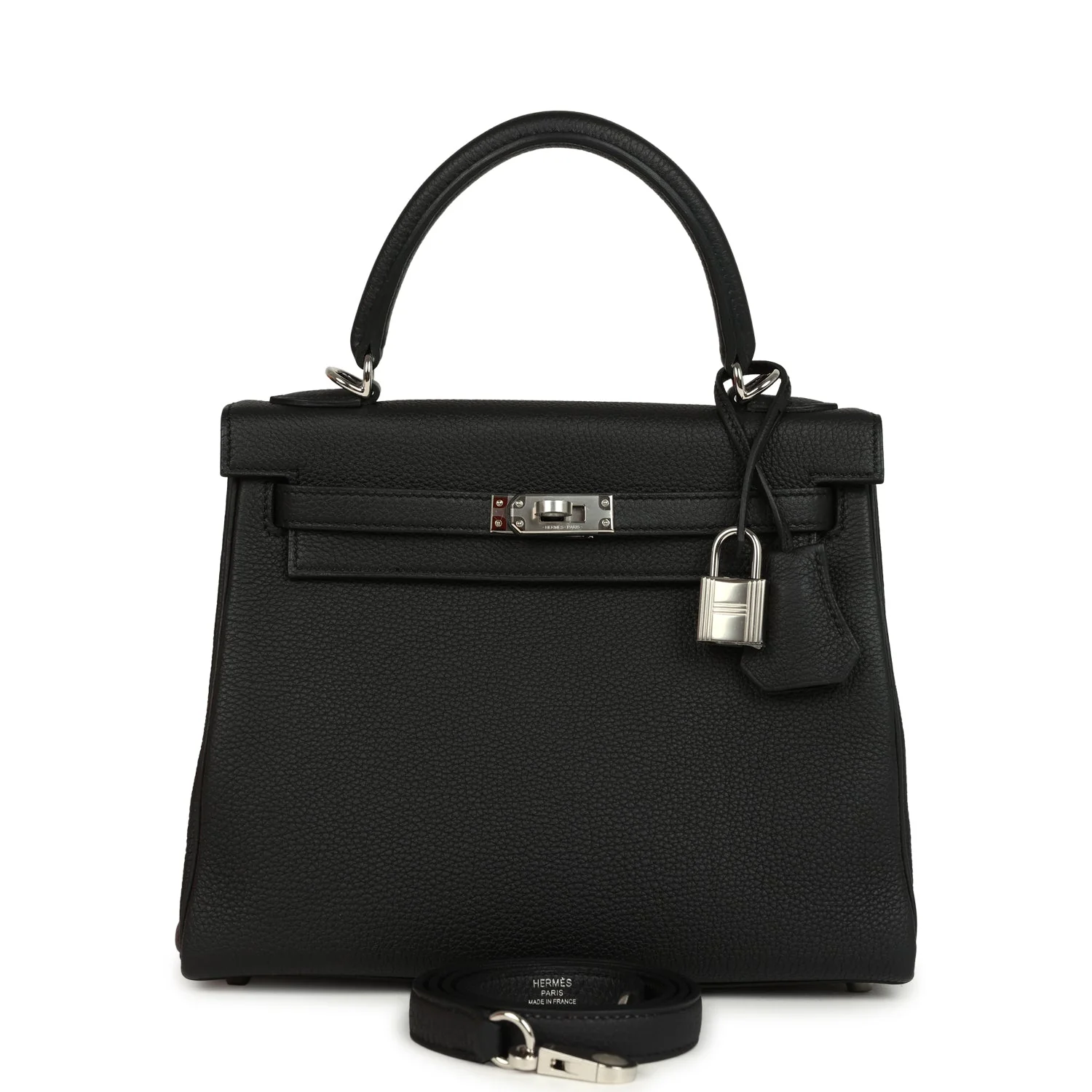E15C0A67-14DA-A4EC-AE24-DAAB644D26B9.webp Hermes Kelly Retourne 25 Black Togo Palladium Hardware - Image 1