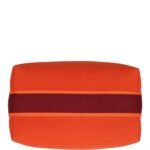 Hermes Bride A Brac Carre Case PM Feu Canvas Palladium Hardware - Image 6