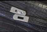 Kelly Depeches 25 American crocodile leather  &diams;️Black - Image 8