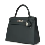 Hermes Kelly Sellier 28 Gris Misty Epsom Palladium Hardware - Image 5