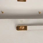 Hermes Kelly Wallet To Go Gris Pale Epsom Gold Hardware - Image 7