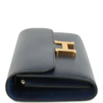 Hermes Rock Constance Wallet To Go Wallet To Go Bleu Abyss Box Gold Hardware - Image 4
