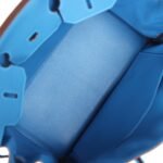 Hermes Birkin 35 Mykonos Clemence Palladium Hardware - Image 8