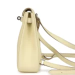 Hermes Mini Kelly Jump Backpack Jaune Milton Swift Palladium Hardware - Image 6