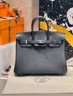 Herm&egrave;s Brikin 25-35 black silver buckle custom - Image 7
