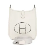 Hermes Evelyne TPM Gris Pale Clemence Palladium Hardware