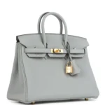 Hermes Birkin 25 Bleu Glacier Togo Gold Hardware - Image 2