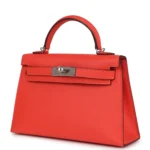 Hermes Kelly Sellier 20 Orange Field Epsom Palladium Hardware - Image 3