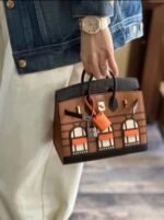 Herm&egrave;s Advanced customization Birkin 20 crocodile skin brown customization - Image 5
