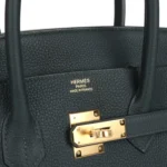 Hermes Birkin 35 Vert Fonce Togo Gold Hardware - Image 7