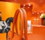 Hermes Birkin platinum bag, orange color, Togo style, fully hand-sewn, silver buckle, 29-42cm customization - Image 7