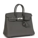 Hermes Birkin 25 Gris Meyer Togo Palladium Hardware - Image 2