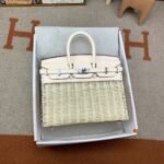 Herm&egrave;s Picnic Sellier Birkin 25 Palladium Hardware customization